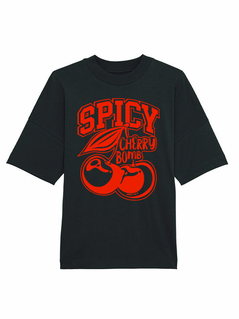 Crewneck Oversized T-shirt Spicy Cherry Bomb